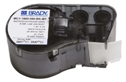 Brady MC1-1000-595-BK-WT