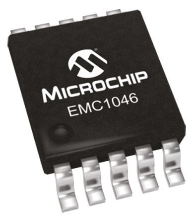 Microchip - EMC1046-1-AIZL-TR - Microchip EMC1046-1-AIZL-TR ¶ȴ, 2Cȷ, SMBusӿ, Ϊ 3.3 VԴ, 10 TSSOPװ		