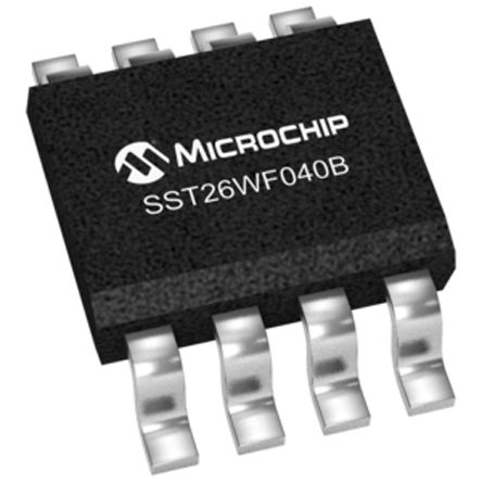 Microchip - SST26WF040B-104I/SN - Microchip SST26WF040B-104I/SN , 4Mbit (1M x 4 λ2M x 2 λ4M x 1 λ), SPI, SQIӿ, 1.65  1.95 V, 8 SOICװ		