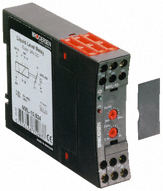Brodersen Controls - MXL-10.230/RS - Brodersen Controls 2 DIN찲װ Һλ̵ MXL-10.230/RS, 12V ac̽ͷ, 230 V 24 V  Դ, 104 x 22.5 x 80mm		