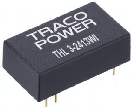 TRACOPOWER - THL 3-4810WI - TRACOPOWER THL 3WI ϵ 3W ʽֱ-ֱת THL 3-4810WI, 18  75 V ֱ, 3.3V dc, 600mA, 1.5kV dcѹ, 75%Ч		