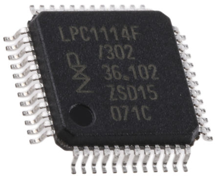 NXP - LPC1114FBD48/302,1 - LPC1100L ϵ NXP 32 bit ARM Cortex M0 MCU LPC1114FBD48/302,1, 50MHz, 32 kB ROM , 8 kB RAM, LQFP-48		