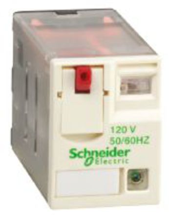 Schneider Electric - RXM3AB2F7 - Schneider Electric RXM3AB2F7 3 ˫ ʽ Ǳ̵, 10 A, 120V ac		