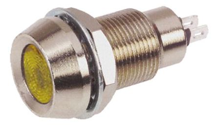 Marl - 512-521-75 - Marl 512-521-75 10 mm  ɫ LED ָʾ, ƬӶ, 12.7mmװ׳ߴ, 110 V 		