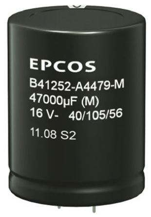 EPCOS - B41252A3109M000 - EPCOS B41252 ϵ 10 V ֱ 10000F  B41252A3109M000, 20%ݲ, +105C		