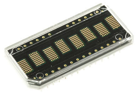 Broadcom - HDSP-2113 - Broadcom 8ַ ĸ 7 x 5 ɫ LED ʾ HDSP-2113, 7.5 mcd, 4.8mmַ, ͨװװ		