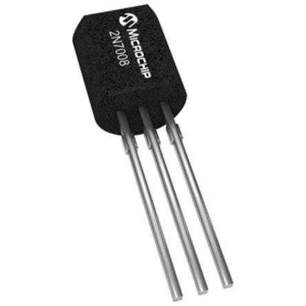 Microchip - 2N7008-G - Microchip Si N MOSFET 2N7008-G, 230 mA, Vds=60 V, 3 TO-92װ		