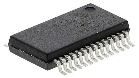 Microchip - PIC16F883-I/SS - Microchip PIC16F ϵ 8 bit PIC MCU PIC16F883-I/SS, 20MHz, 4096  ROM , 256 B RAM, SSOP-28		
