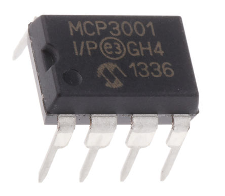 Microchip - MCP3001-I/P - Microchip MCP3001-I/P 10 λ ADC, , SPIӿ, 8 PDIPװ		