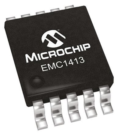 Microchip - EMC1413-1-AIZL-TR - Microchip EMC1413-1-AIZL-TR ¶ȴ, 2Cȷ, SMBusӿ, 3  3.6 VԴ, -40  +125 C¶, 10 MSOPװ		
