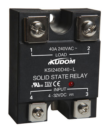 Kudom - KSI240D40-L - Kudom 40 A 尲װ ̵̬ KSI240D40-L, SCR˫ɿع迪Ԫ, 㽻л, 280 V 		