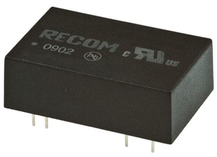 Recom - REC3-2412SRWZ/H2/A - Recom REC3 ϵ 3W ʽֱ-ֱת REC3-2412SRWZ/H2/A, 9  36 V ֱ, 12V dc, 250mA, 2kV dcѹ, 83  85%Ч		