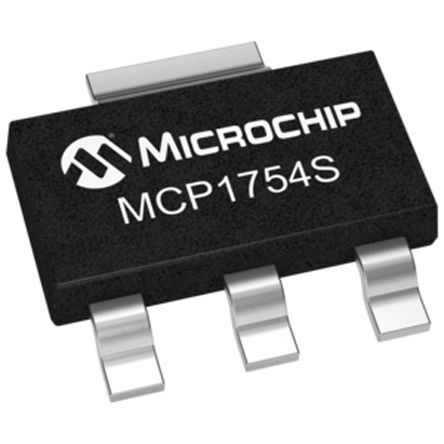 Microchip - MCP1754ST-5002E/DB - Microchip MCP1754ST-5002E/DB LDO ѹ, 5 V, 150mA, 2%ȷ, 3.6  16 V, 3 + Tab SOT-223װ		