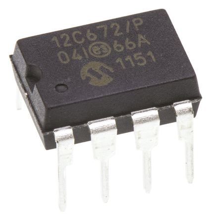 Microchip - PIC12C672-04I/P - Microchip PIC12C ϵ 8 bit PIC MCU PIC12C672-04I/P, 4MHz, 2048 x 14  ROM EPROM, 128 B RAM, PDIP-8		