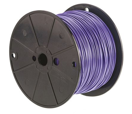 Alpha Wire - 3055 VI001 - Alpha Wire 305m ɫ 18 AWG UL1007 о ڲߵ 3055 VI001, 0.81 mm2 , 16/0.25 mm оʾ, 300 V		