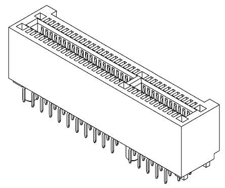 Samtec - PCIE-164-02-F-D-TH - Samtec PCIE ϵ 1mm ھ 2  164 · ֱ ͨ װ ĸ Ե PCIE-164-02-F-D-TH, ƽо, 2.5A		