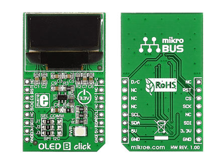 MikroElektronika - MIKROE-1650 - MikroElektronika OLED B click OLED ԰ MIKROE-1650;  SSD1306		