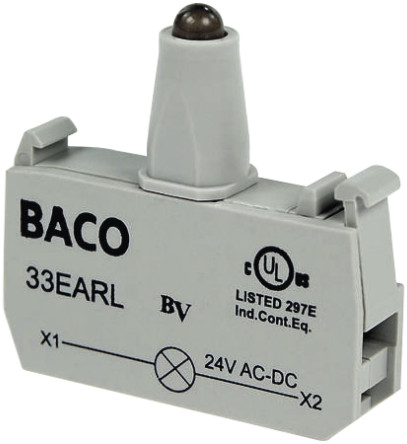 BACO - 33EAYL - BACO  33EAYL, 24 V, ɫ LED, ݶӶ		