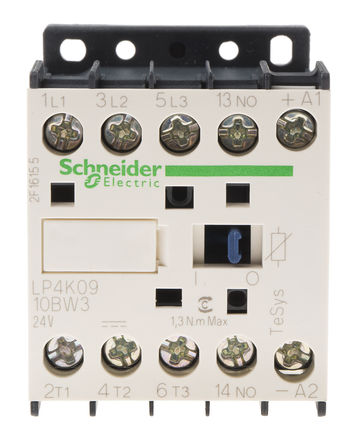 Schneider Electric - LP4K0910BW3 - Schneider Electric TeSys K LP4K ϵ Ӵ LP4K0910BW3, 3 , 9 A, 24 V ֱȦ		
