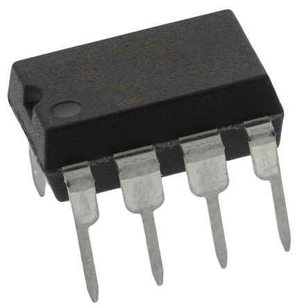 Microchip - PIC12F1840-I/P - Microchip PIC12F ϵ 8 bit PIC MCU PIC12F1840-I/P, 32MHz, 7 kB ROM , 256 B RAM, PDIP-8		