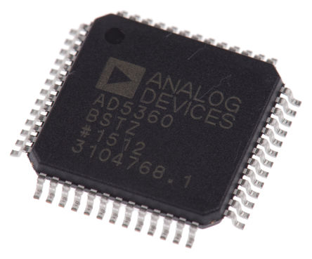 Analog Devices - AD5360BSTZ - Analog Devices AD5360BSTZ, 16ͨ 16 λ DAC, 540ksps, нӿ, 52 LQFPװ		