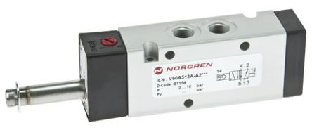 Norgren - V61B5DDA-XA020 - Norgren V61 ϵ 1300L/min G 1/4  ȵ/ȵ Ʒ V61B5DDA-XA020, -0.9  10bar, -10  +50C		