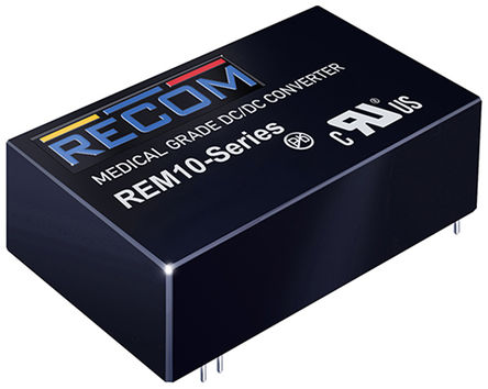 Recom - REM10-1205S/A - Recom REM10 ϵ 10W ʽֱ-ֱת REM10-1205S/A, 9  18 V ֱ, 5V dc, Maximum of 2A, 5kV acѹ		