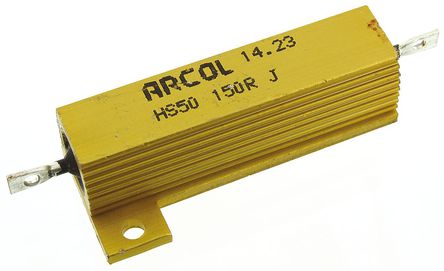 Arcol - HS50 150R J - Arcol HS50 ϵ HS50 150R J 50W 150 5%  尲װ̶ֵ, Ӷ, Ƿװ		