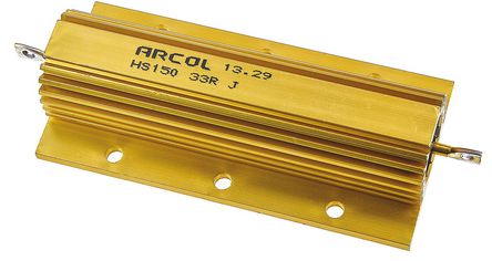 Arcol - HS150 33R J - Arcol HS150 ϵ HS150 33R J 150W 33 5%  尲װ̶ֵ, Ӷ, Ƿװ		