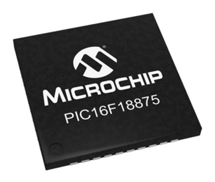Microchip - PIC16F18875-I/MV - Microchip PIC16LF ϵ 8 bit PIC16F MCU PIC16F18875-I/MV, 32MHz, 14 kB ROM , 1024 B RAM, UQFN-40		