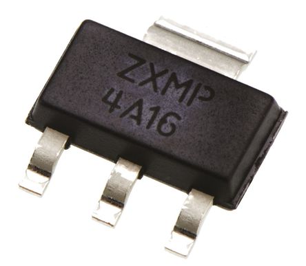 DiodesZetex - ZXMP4A16GTA - DiodesZetex Si P MOSFET ZXMP4A16GTA, 6.4 A, Vds=40 V, 3+Ƭ SOT-223װ		