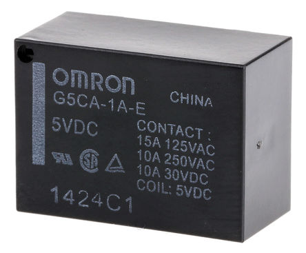 Omron - G5CA-1A-E DC5 - Omron G5CA-1A-E DC5  PCB װ Ǳ̵, 5V dc		