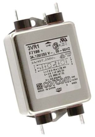 TE Connectivity - 3VR1 - TE Connectivity 3VR1 Դ߹, 3 A, 250 V , 97.8 x 52.6 x 29.5 mm		