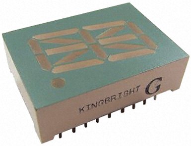 Kingbright - PSC08-12EWA - Kingbright 1ַ 16  ɫ LED  PSC08-12EWA, 7.7 mcd, ҲС, 20.32mmַ, ͨװװ		