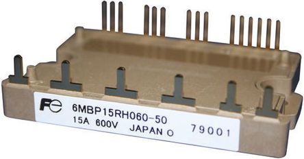 Fuji - 6MBP15RH-060-50 - Fuji Electric 6MBP15RH-060-50 Nͨ IGBT ģ, 3 , 15 A, Vce=600 V, 22 P 617װ		