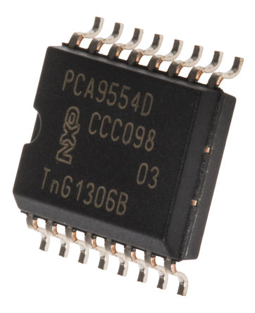 NXP - PCA9554D,112 - NXP PCA9554D,112 8ͨ 400kHz I/Oչ, I2C, SMBusӿ, 16 SOICװ		
