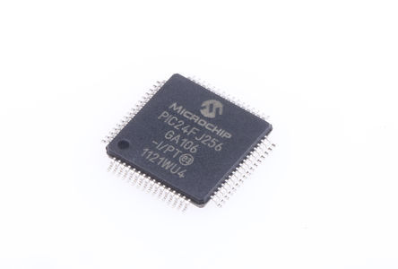 Microchip - PIC24FJ256GA106-I/PT - PIC24FJ ϵ Microchip 16 bit PIC MCU PIC24FJ256GA106-I/PT, 32MHz, 256 kB ROM , 16 kB RAM, TQFP-64		