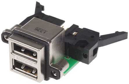 Amphenol - MUSBC21130 - Amphenol MUSB ϵ 2 ˿ ֱ A  USB  MUSBC21130, ͨ, 100 V ֱ, 1.5A		