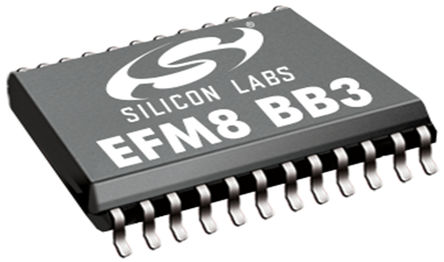 Silicon Labs - EFM8BB31F32G-A-QSOP24 - Silicon Labs EFM8 ϵ 8 bit MCU EFM8BB31F32G-A-QSOP24, 50MHz, 32 kB ROM , 2304 B RAM, QSOP-32		