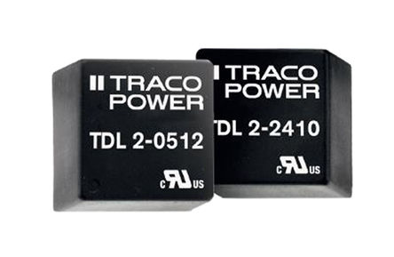 TRACOPOWER - TDL 2-0523 - TRACOPOWER TDL 2 ϵ 2W ʽֱ-ֱת TDL 2-0523, 4.5  10 V ֱ, 15V dc, Maximum of 67mA, 1.5kV dcѹ		