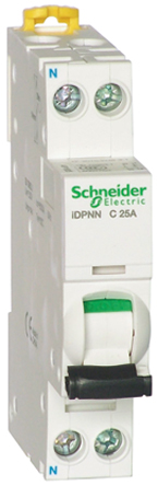 Schneider Electric - A9P18640 - Schneider Electric Acti 9 iDPN ϵ 1 + N 40 A MCB A9P18640, 6 kA Ͽ, C բ		