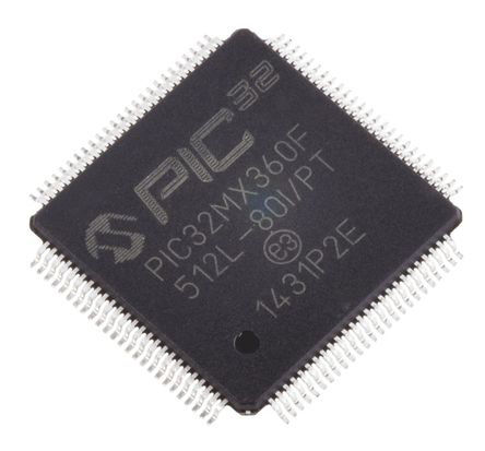 Microchip PIC32MX360F512L-80I/PT