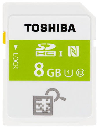 Toshiba - SD-T008NFC(6 - Toshiba NFC+ 8 GB SDHC		