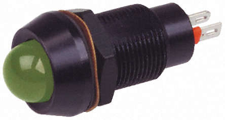Marl - 651-114-04 - Marl 651-114-04 10 mm ͹ ɫ LED ָʾ, ƬӶ, 12.7mmװ׳ߴ, 2.2 V ֱ		