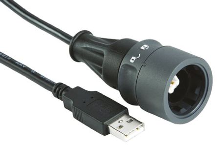 Bulgin - PXP6040/B/2M00 - Bulgin 2m ɫ USB  PXP6040/B/2M00, USB 2.0		