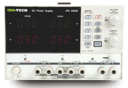 ISO-TECH - IPS-3303D - ISO-TECH IPS-3303D ̨ʽԴ, 3 , 0  30 V/2.5 V/3.3 V/5 V, 3 A, 0  3 A, 180W		