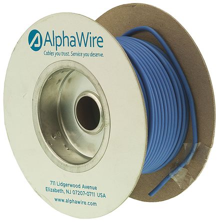 Alpha Wire - 6719 BL005 - Alpha Wire EcoWire ϵ 30m ɫ 10 AWG о ڲߵ 6719 BL005, 5.37 mm2 , 105/0.25 mm оʾ, 600 V		