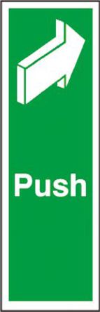 Signs & Labels - FX05512S - Signs & Labels FX05512S ɫ ϩ Ӣ“Push“ ճ ־, 150 x 50mm		