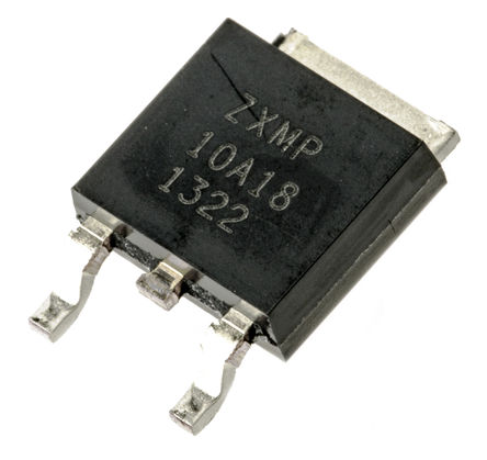 DiodesZetex - ZXMP10A18KTC - DiodesZetex Si P MOSFET ZXMP10A18KTC, 5.9 A, Vds=100 V, 3 DPAKװ		