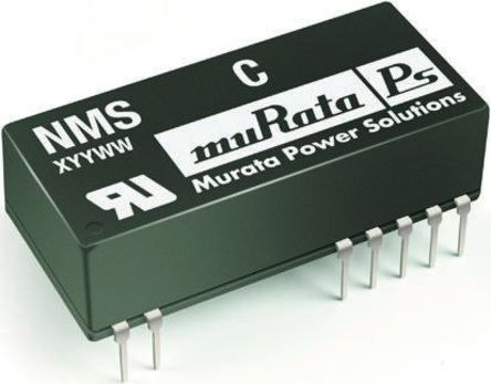 Murata Power Solutions - NMS1205C - Murata Power Solutions NMS ϵ 2W ʽֱ-ֱת NMS1205C, 10.8  13.2 V ֱ, 5V dc, 200mA, 6kV dcѹ, DIPװ		